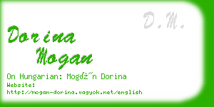 dorina mogan business card